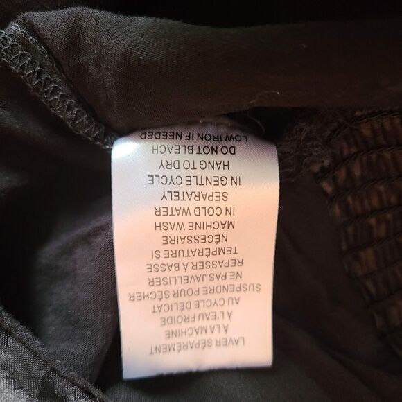 Mustard Seed Black Leopard Flounce Smocked Skort L - Picture 11 of 11